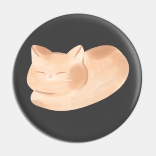 Sleepy Loaf cat Pin