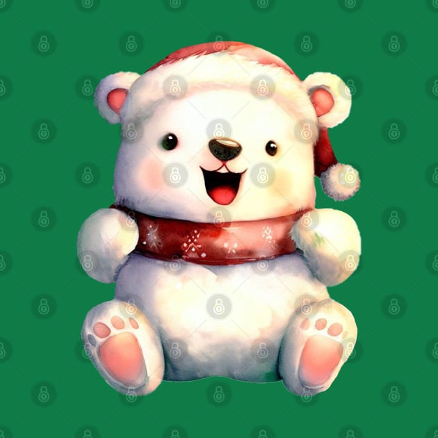 Little Cuties - Jolly Christmas Polar Bear by CAutumnTrapp