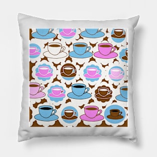 Coffee A Cup For You and A Cup For Me Pillow