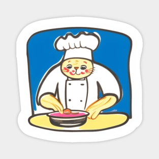 Cat Chef Magnet