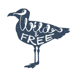 "Wild And Free" Seagull T-Shirt