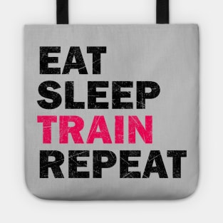 Eat Sleep Train Repeat - Gym Lovers Gift Tote