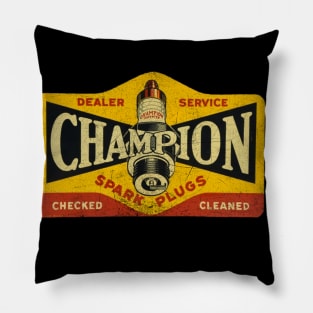 CHAMPION SPARK PLUGS VINTAGE SIGN Pillow