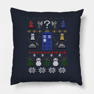 Whovian Christmas Pillow