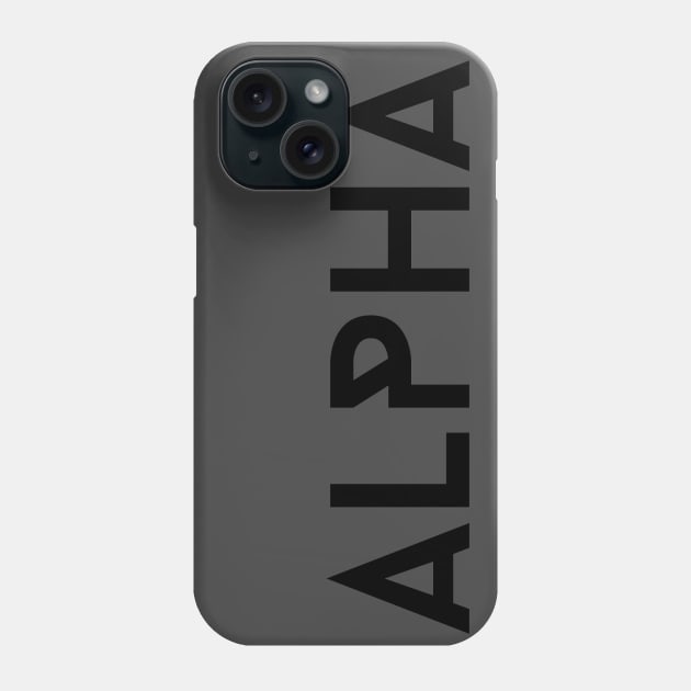 ALPHA Phone Case by Almazov