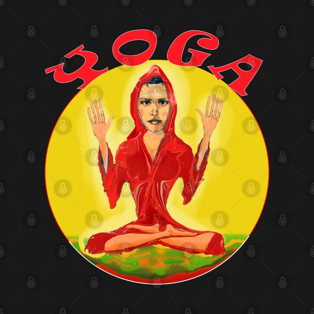 Yoga Lovers Indian Yogini Gift by PlanetMonkey