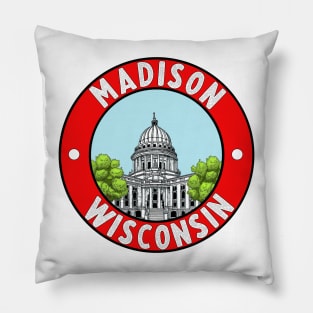 Vintage Style Madison Decal Pillow