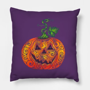 Swirly Pumpkin Pillow