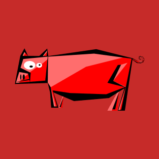 Red pig T-Shirt