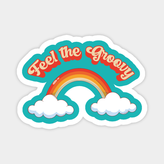 Feel the Groovy Magnet by HarlinDesign