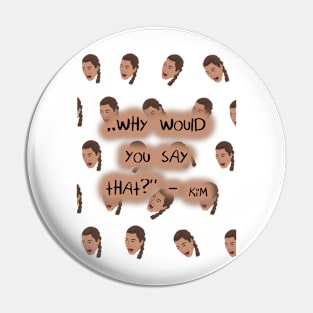 The Iconic Kim Crying Face Pin