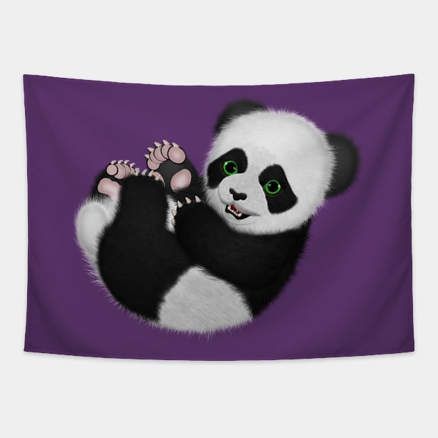 Baby Panda Bear Tapestry by Ratherkool