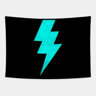 Lightning Bolt Teal Tapestry