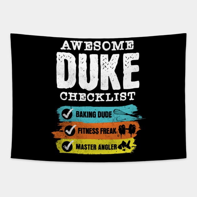 Awesome duke checklist Tapestry by Kami Sayang Sama Jamsah