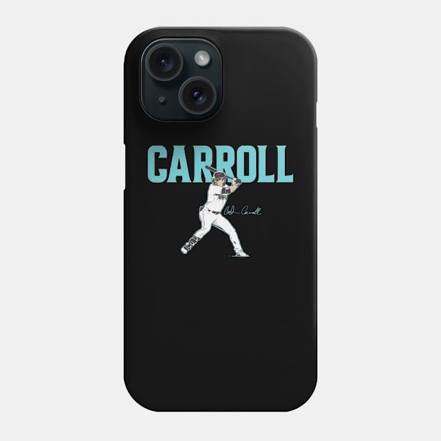Corbin Carroll Slugger Swing Phone Case by lavonneroberson