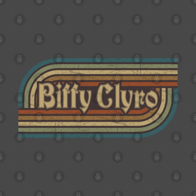 Biffy Clyro Vintage Stripes by paintallday