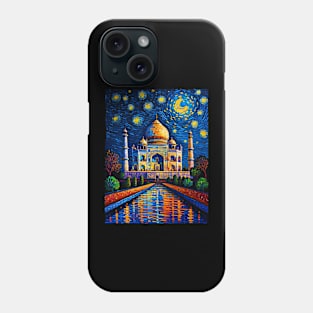 Taj Mahal in Starry Night Phone Case