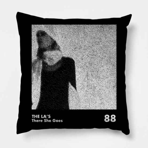 The La's / There She Goes / Minimalist Artwork Design Pillow by saudade