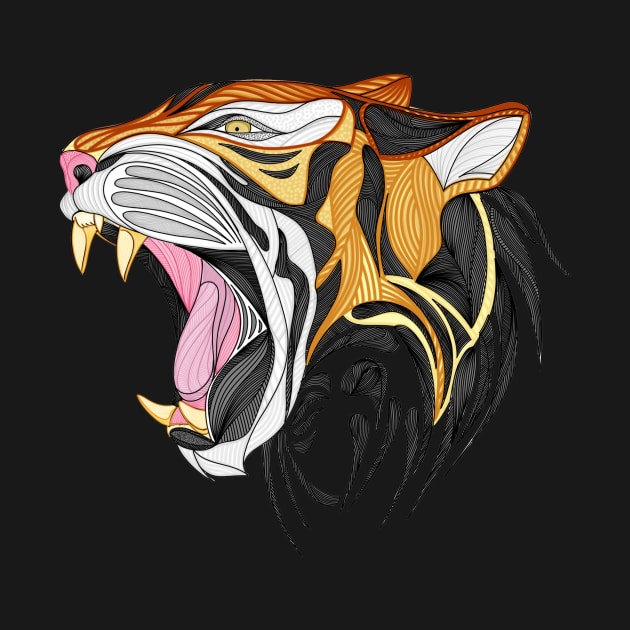 Tigre en líneas by ladinoariel