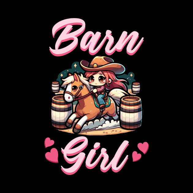 Barn Girl I Equestrian Pony Horse Fan by biNutz