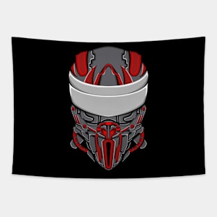 Eyeless Mecha Skull Tapestry