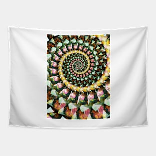 Mosaic Abstract Spiral Tapestry