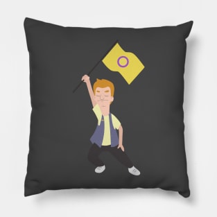 Jimmy Jr. x Intersex Flag Pillow