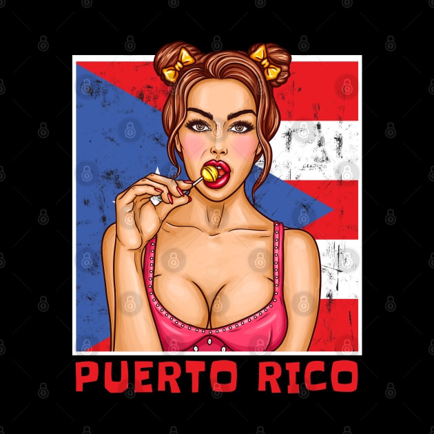 Proud Puerto Rico Flag, Puerto Rico gift heritage, Puerto Rican girl Boy Friend Boricua Puertoriqueño by JayD World