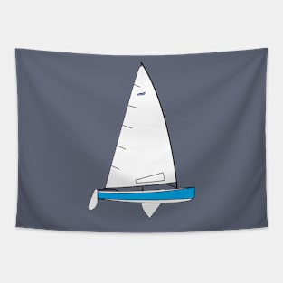 Finn Sailing Dingy Tapestry