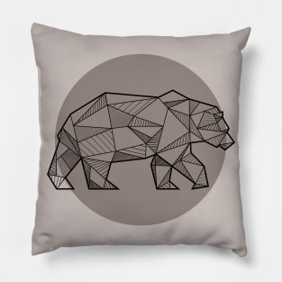 Bear - Geometric Animals Pillow