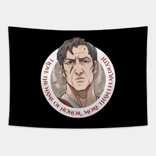 Julius Caesar in anime style Tapestry