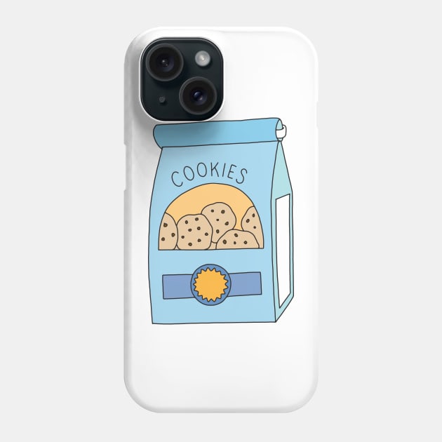 Chocolate Chip Cookie Bag Phone Case by murialbezanson