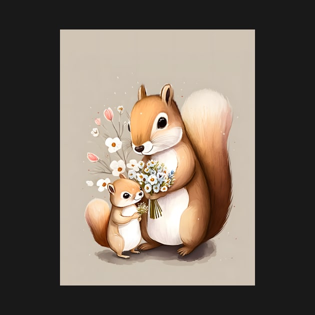 For You Baby Squirrel Gift Flowers by Anicue