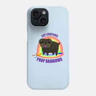 Eat Crayons, Poop rainbows. Phone Case