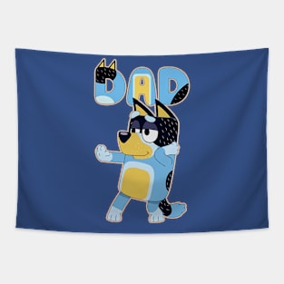 Bluey Dad Dance Tapestry