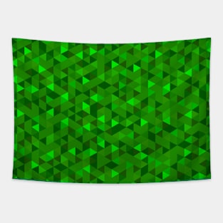 isometric green triangles in hexagon Tapestry