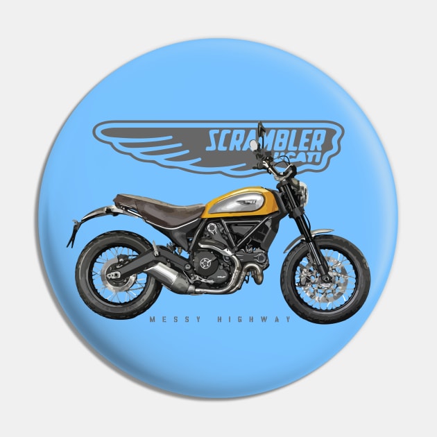 Ducati Scrambler Classic 17 orange, sl Pin by MessyHighway