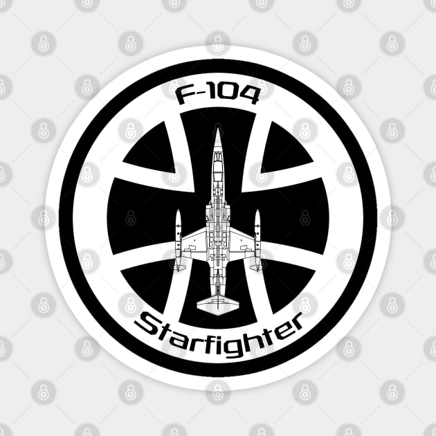 F-104 Starfighter (DE) Magnet by BearCaveDesigns