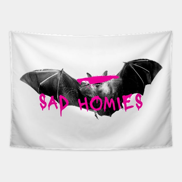 Punk Sad Homies - Bat Tapestry by modrenmode