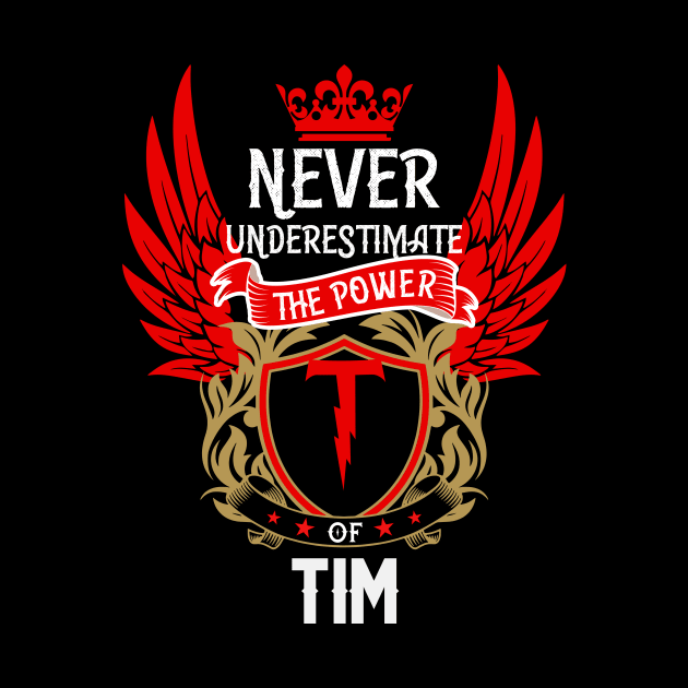 Never Underestimate The Power Tim | Tim First Name, Tim Family Name, Tim Surname by TuckerMcclainKNVUu