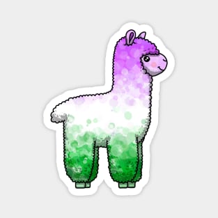 Genderqueer Alpaca Magnet