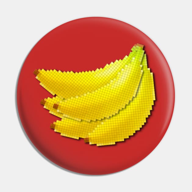 8-bit Bananas Pin by Kevinokev