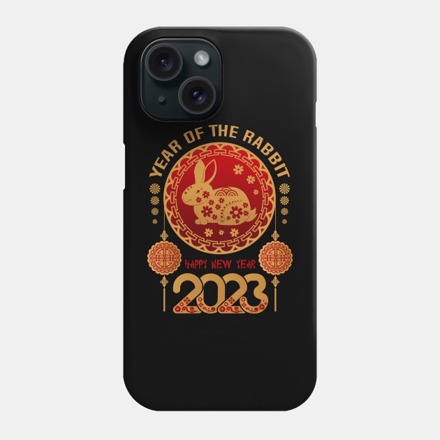 Chinese Zodiac Year of the Rabbit Chinese New Year 2023 Phone Case by sufian