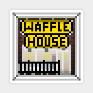 "Waffle House" - WHITE BORDER Magnet