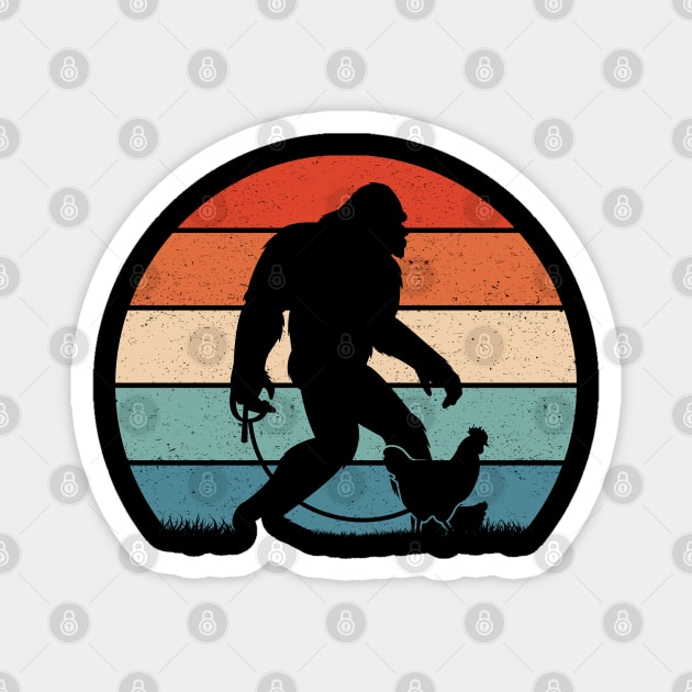 Bigfoot Walking kitchen Magnet by Tesszero