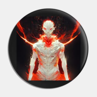 Yakuza Inspired Character with Flames - best selling Pin