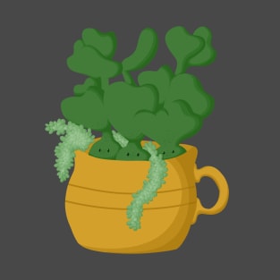 Succulent in Yellow Cup T-Shirt