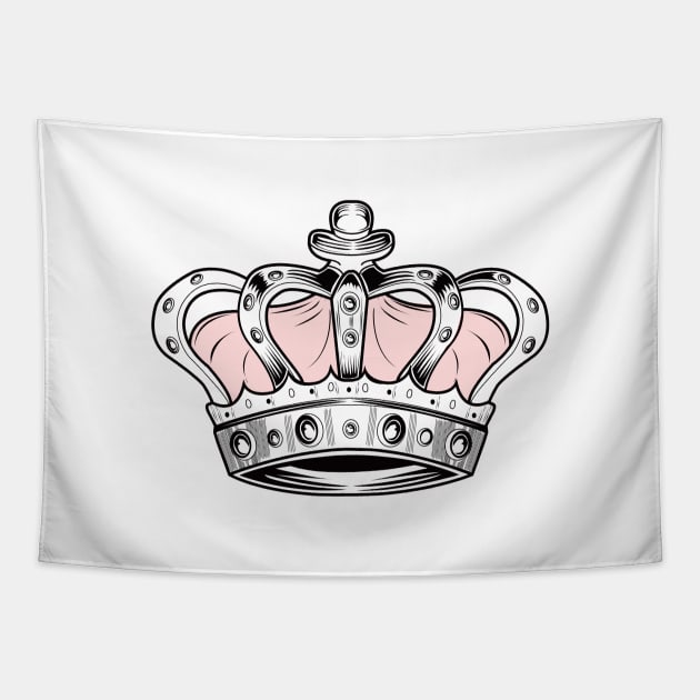 Crown - Pink Tapestry by adamzworld