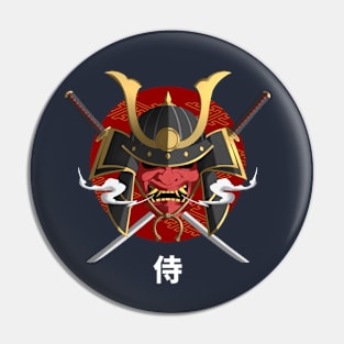 Samurai mask Pin