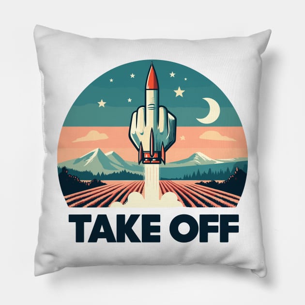 TAKE OFF Pillow by FanArts